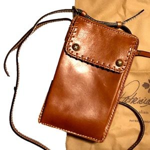 Patricia Nash Tan Italian Leather Crossbody Bag
